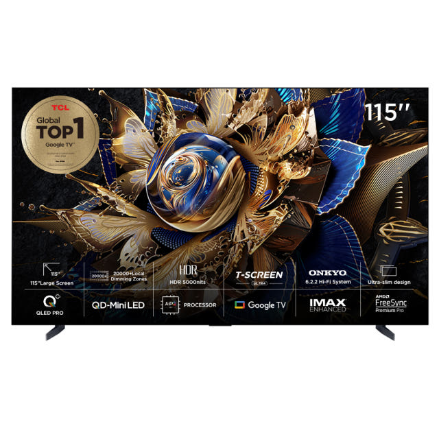 TCL 115X955 Max 4K QD-Mini LED 구글 TV 115인치 제품 이미지