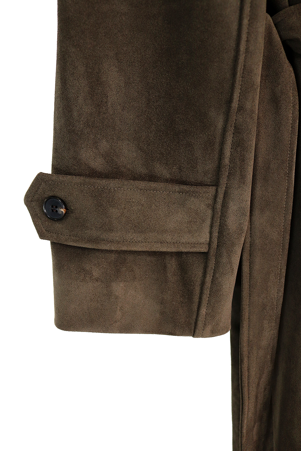 SUEDE DOUBLE TRENCH BELT LONG COAT 스웨이드 더블 트렌치 벨트 롱코트 (2COLORS) 상세 이미지 15