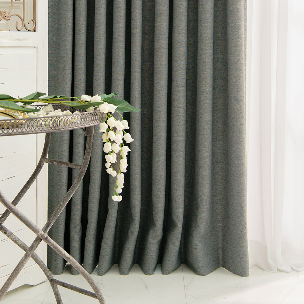 아라크네 루나 암막커튼 거실 안방 방한 린넨 핀형 148x150