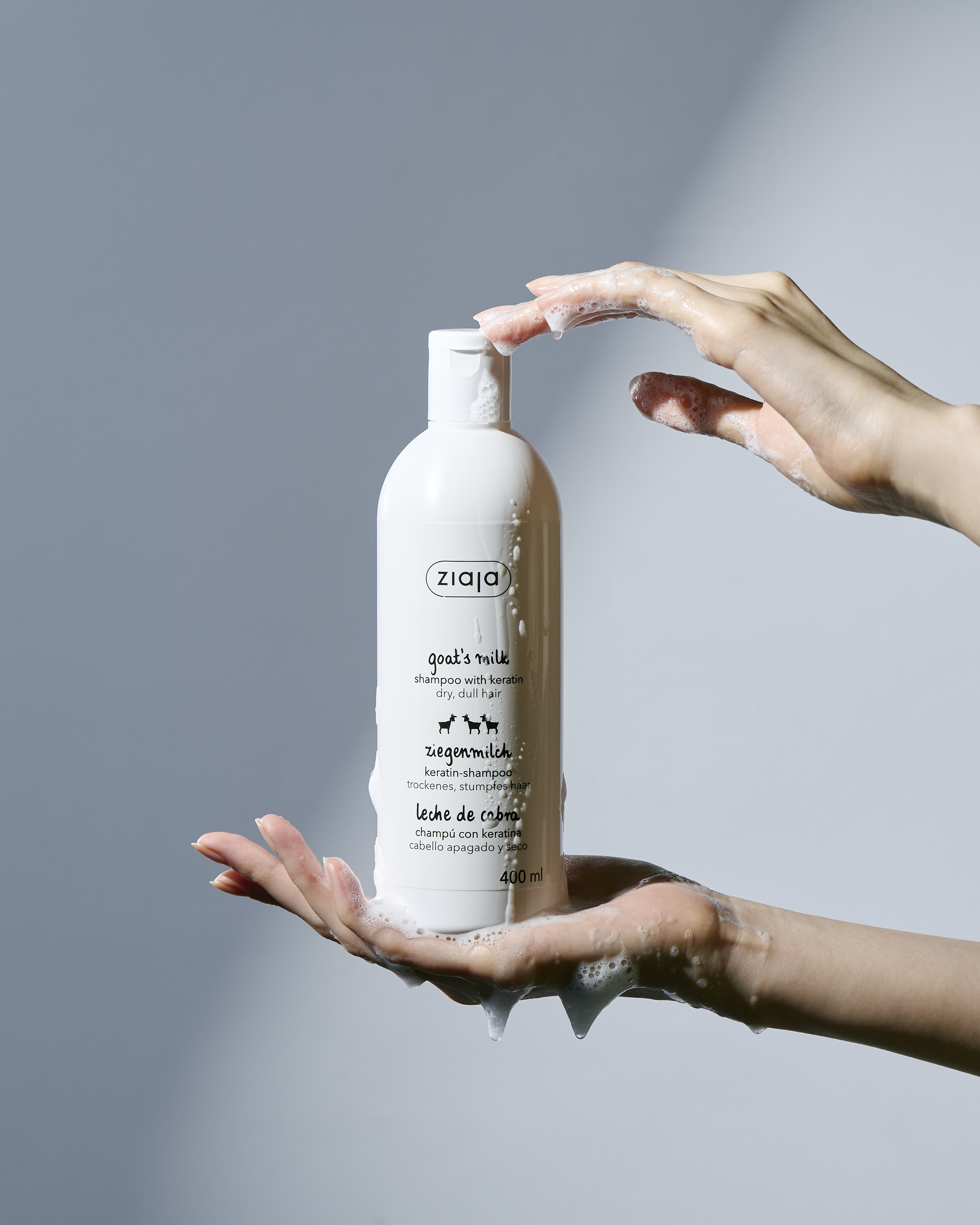 지아자 산양유 단백질 샴푸 400ml + 산양유 케라틴 헤어 컨디셔너 200ml - 상세 이미지 3