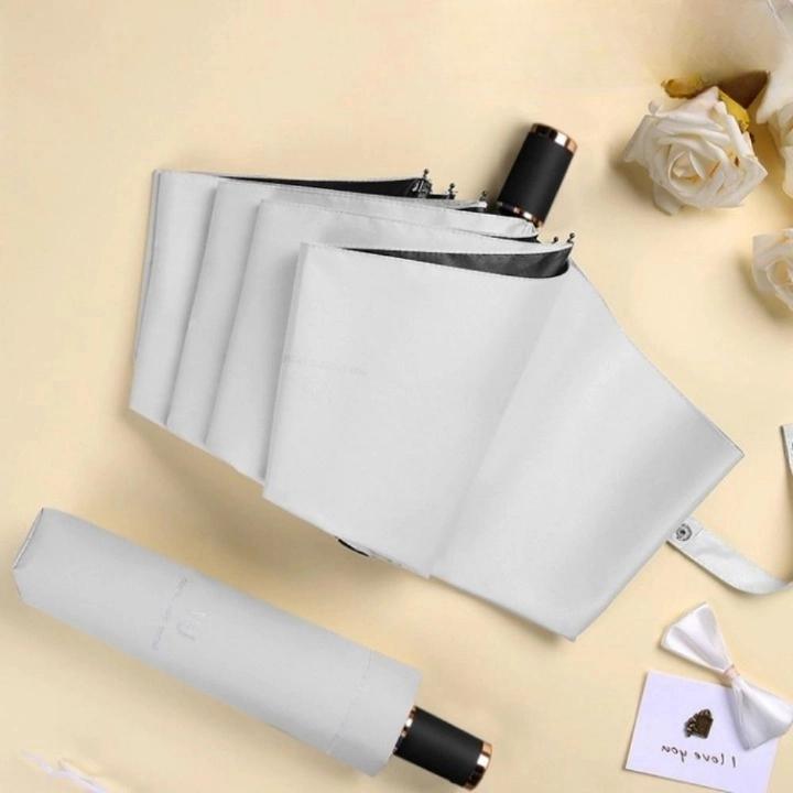 화이트 양산 암막 양산 자외선 차단 대학생 양산 3단