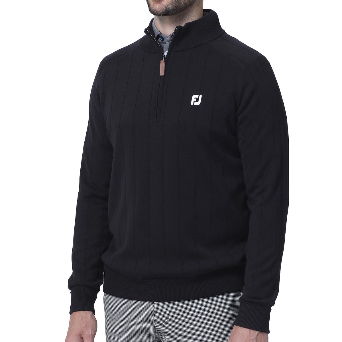 풋조이 FOOTJOY 겨울 골프웨어 남성 집 스웨터 니트 울혼방 - 상세 이미지 2