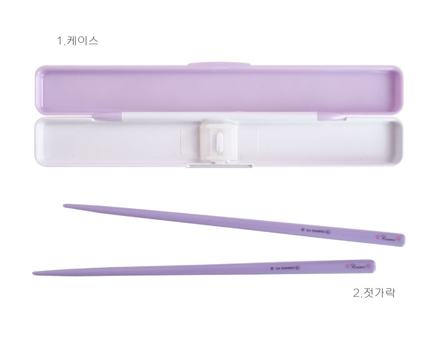 쿠로미 젓가락 도시락 산리오 어린이 - 상세 이미지 4