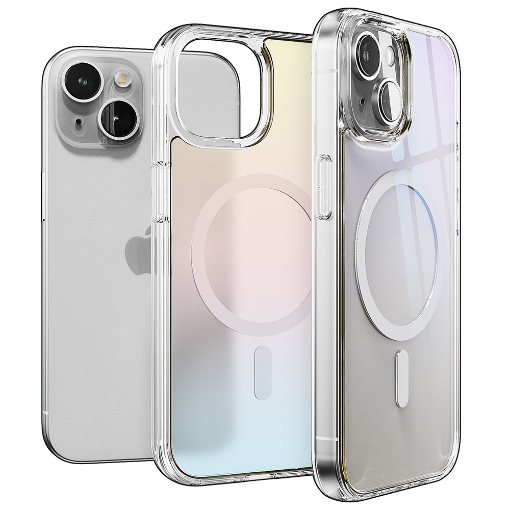 빅쏘 띠부띠부 컬러 범퍼 맥세이프 케이스 투명, 아이폰13 미니