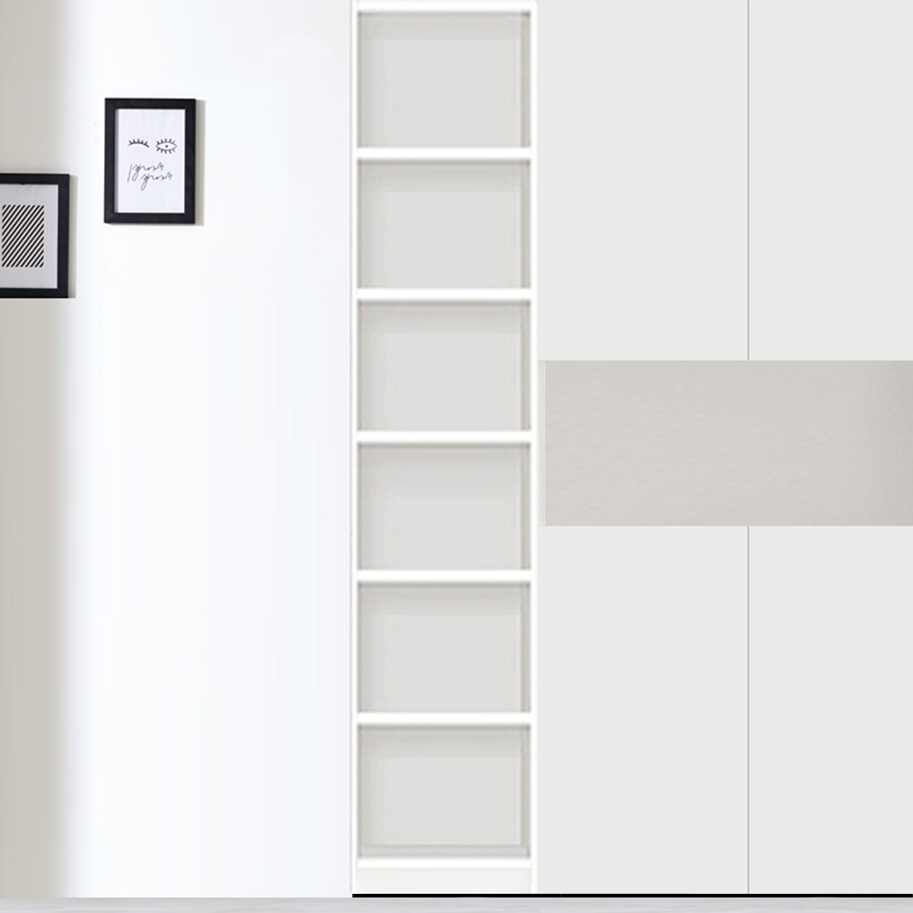 이케아빌리전면책장 낮은거실서재화 인테리어미니코너 틈새책꽂이수납함파티션 모듈만화슬림벽 수납