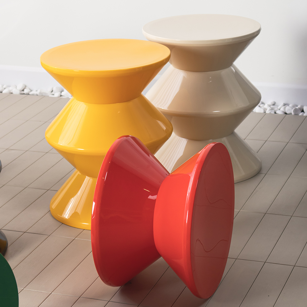 스툴 보조 미니 간이 의자 2단 모래시계 스툴