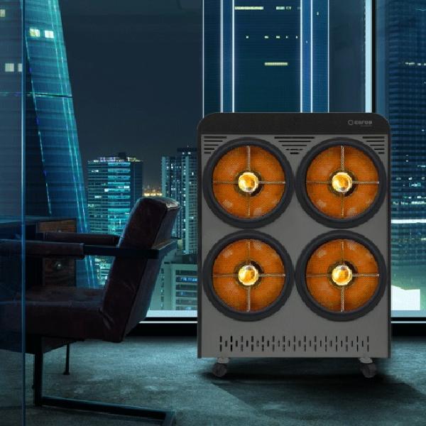 대형전기히터 4구 하이라이트 스탠드히터 공장전기난로