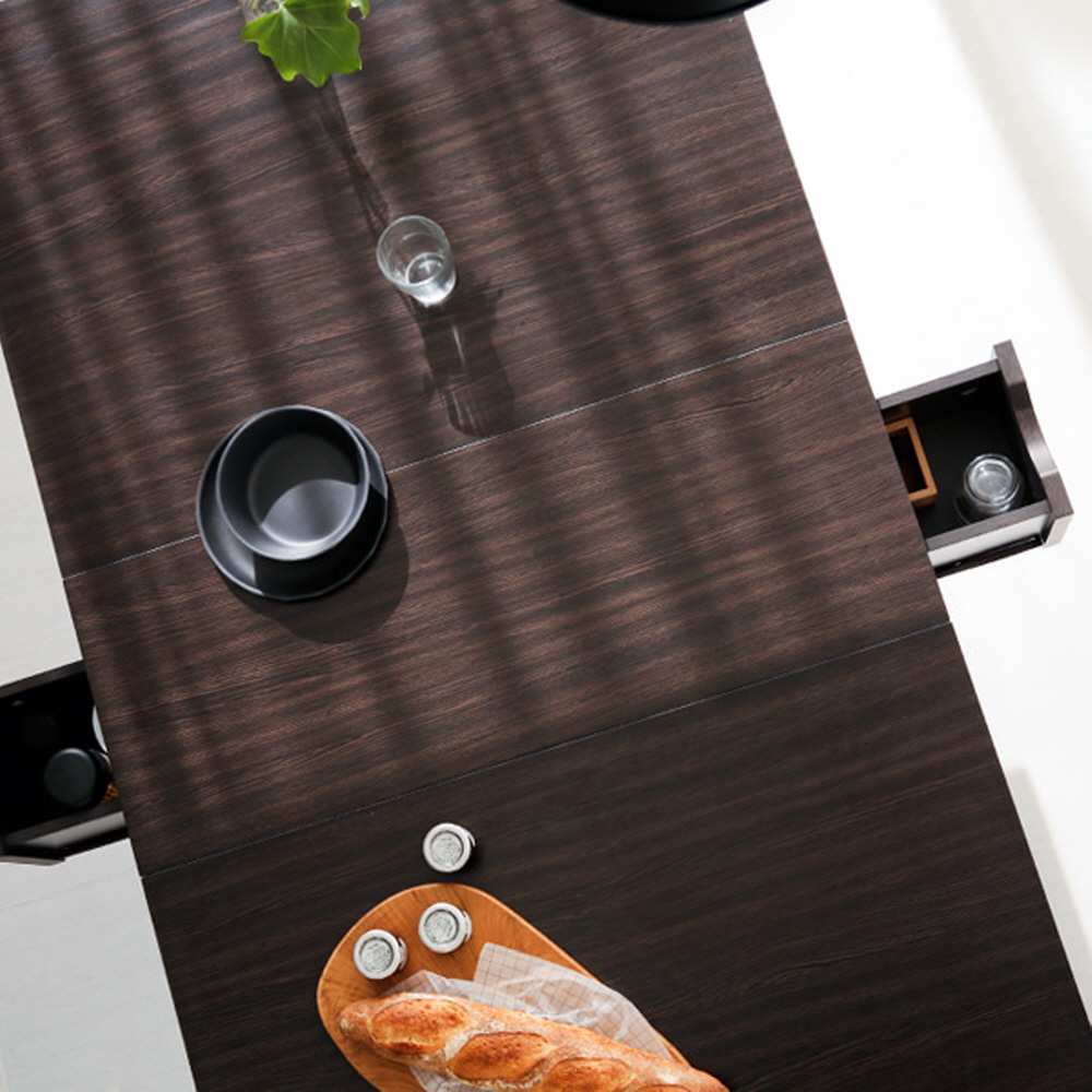 MITAL 접이식테이블 1500mm, 블랙브라운 6825.1774