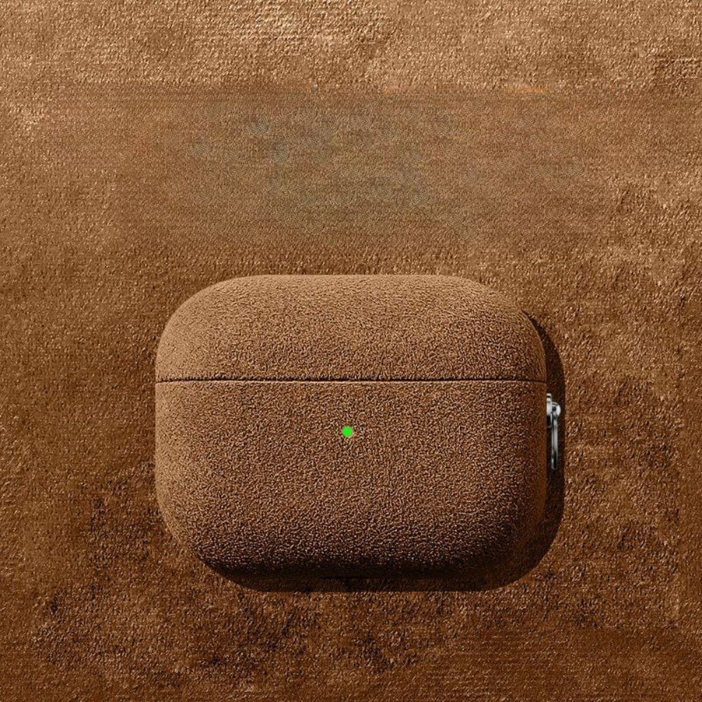 에어팟 4세대 케이스 스웨이드 고급 무스탕 커버 버클 고급 그레이 에어팟 프로 2세대 (USB-C) 이미지 6