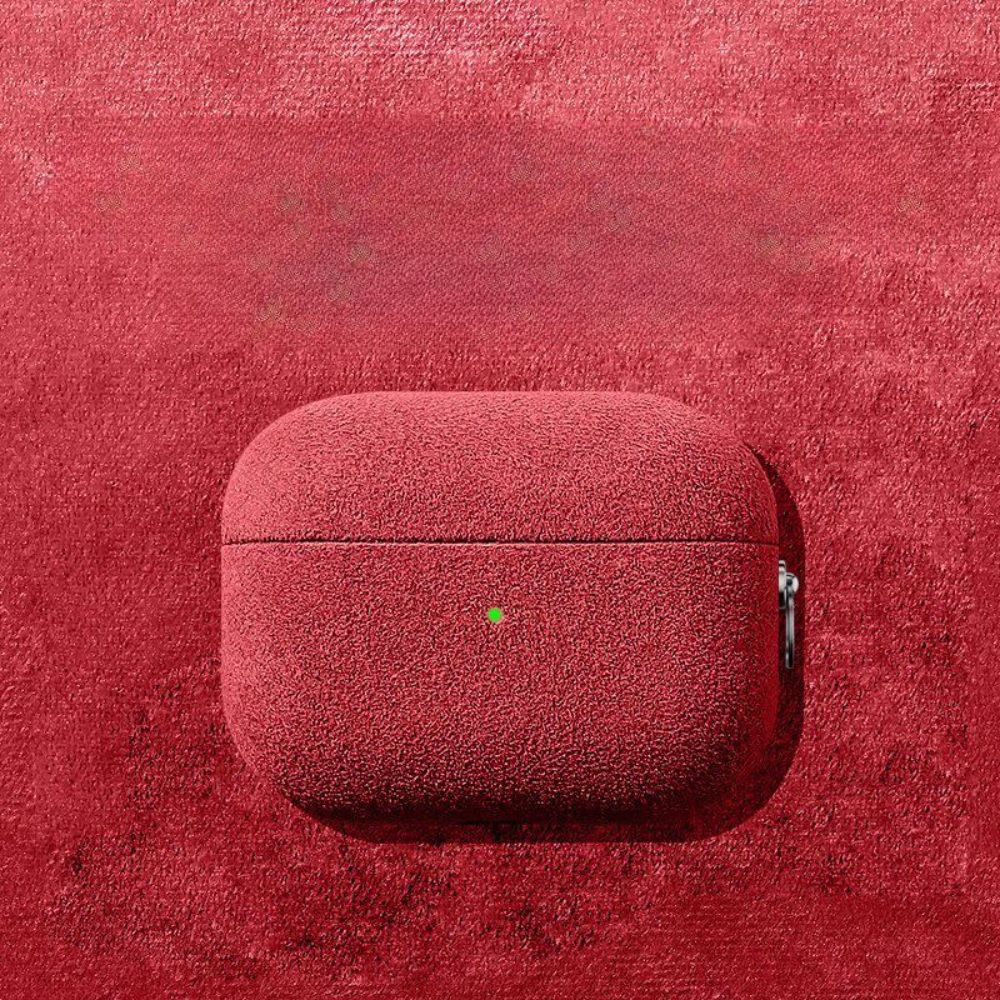 에어팟 4세대 케이스 스웨이드 고급 무스탕 커버 버클 고급 그레이 에어팟 프로 2세대 (USB-C) 이미지 7
