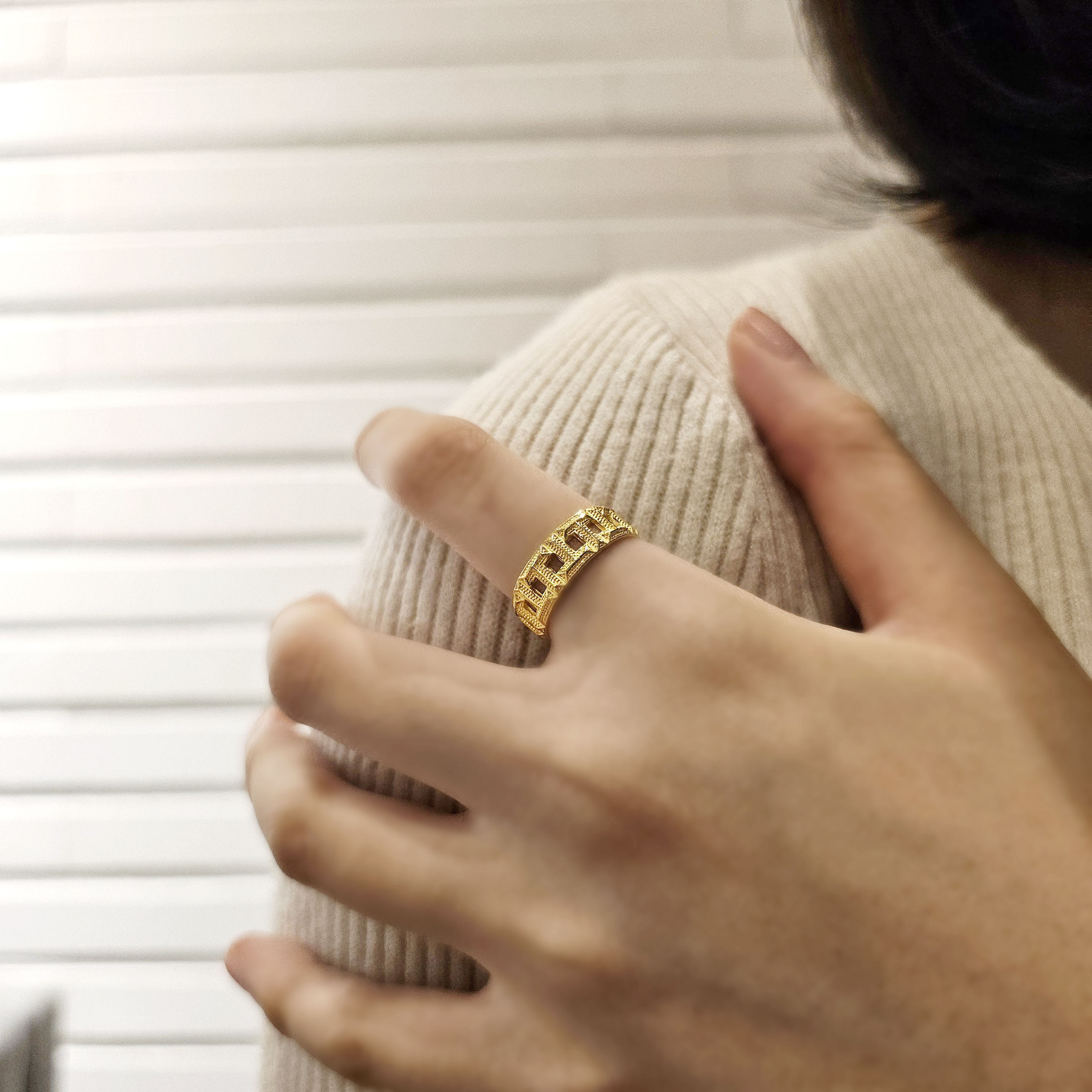 24k 커플링 명품여자 남자 순금반지 이미지 7