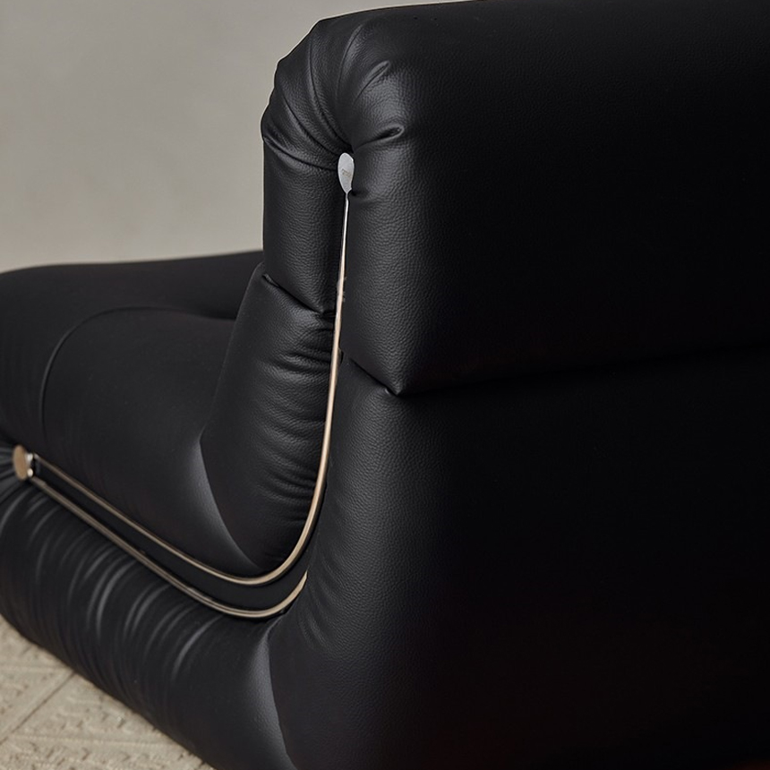 라면 흔들 스윙 라운지 실리콘 레더 소파 1인