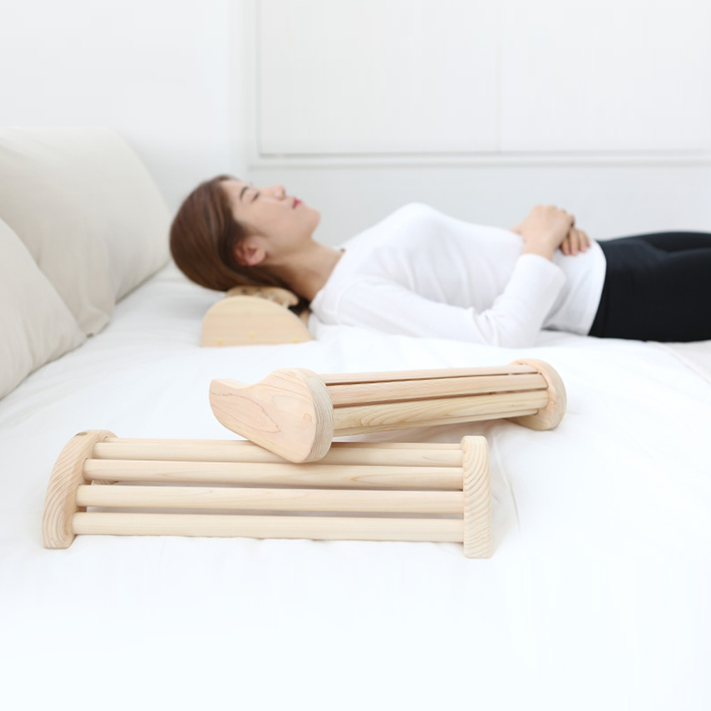 편백나무베개 경추베개 거북목 목디스크 일자목 숙면 코골이 목침 경침 마사지베개
