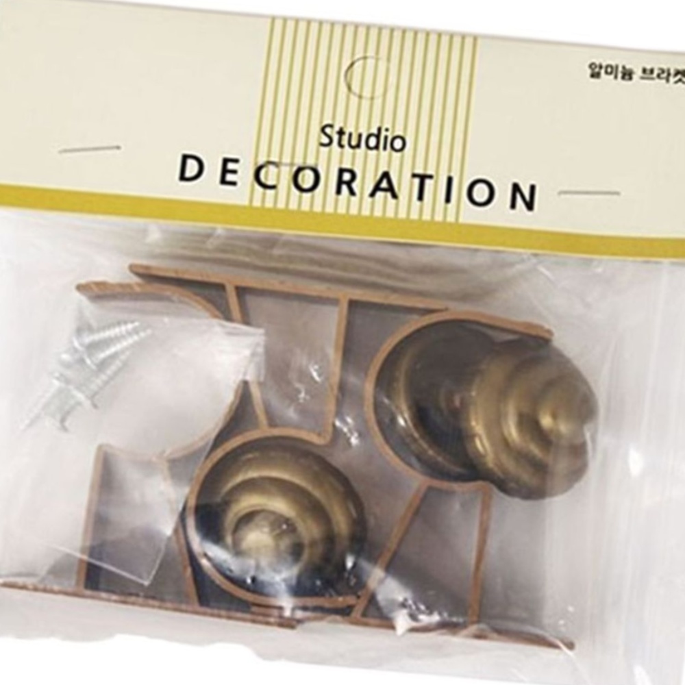 소품 브라켓 3p 커텐 35mm 커텐 소품 브라켓 커튼링 엔틱 커튼링