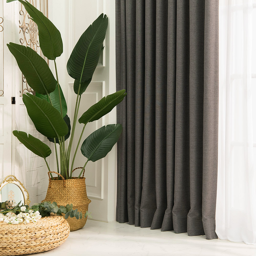 아라크네 루나 암막커튼 거실 안방 방한 린넨 핀형 148x150