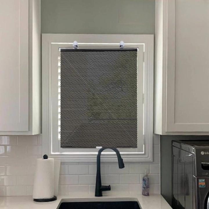 주방 유리창 가리개 세탁실 블라인드 부착식 암막 유리창 블라인드