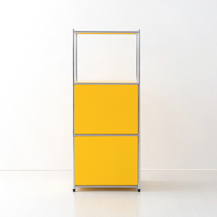 심플리 1x3 수납장 2문 BC603 500X400X1200MM, 3단, 소프트옐로우 8571.2437 - 상세 이미지 2