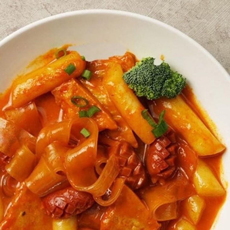 쌀떡(가래떡) 로제 순한맛 사계절 떡볶이 밀키트2 인분 YYFD 어묵 분말 소스 넓은 : 전파파마켓
