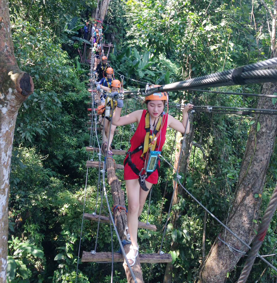 방비엥 원데이투어 짚라인 동굴튜빙 카약킹 블루라군1 체험