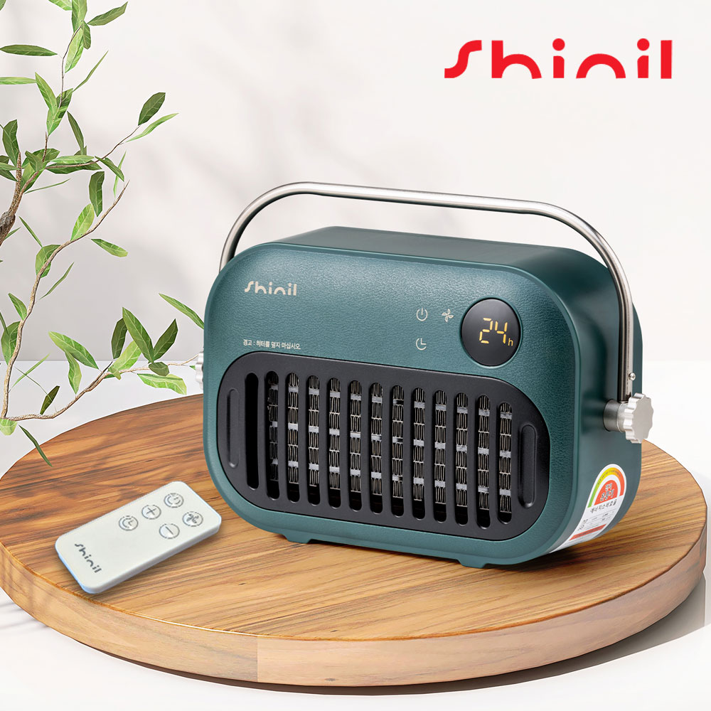 신일 온풍기 가정용 사무실 화장실 욕실 무타공 벽걸이 PTC 미니 히터 난방