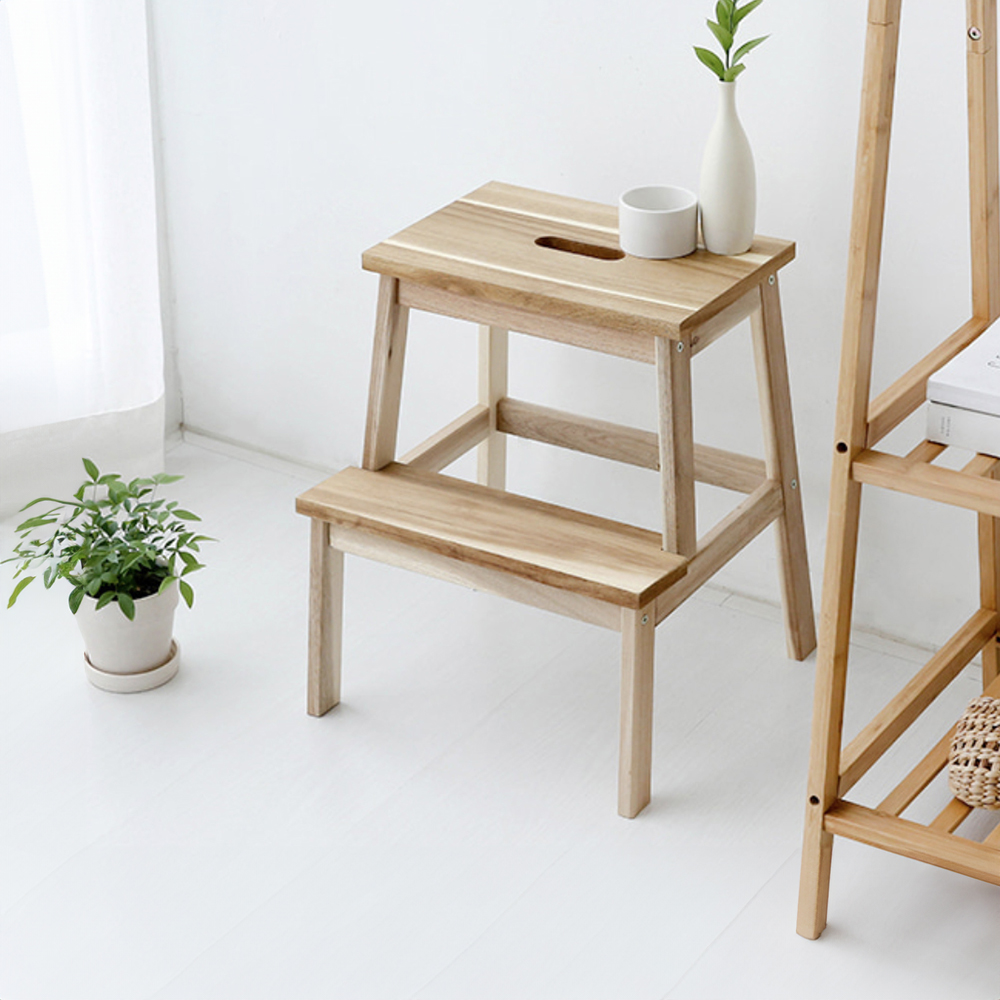 HAN 원목스텝스툴 아카시아 4644.6601