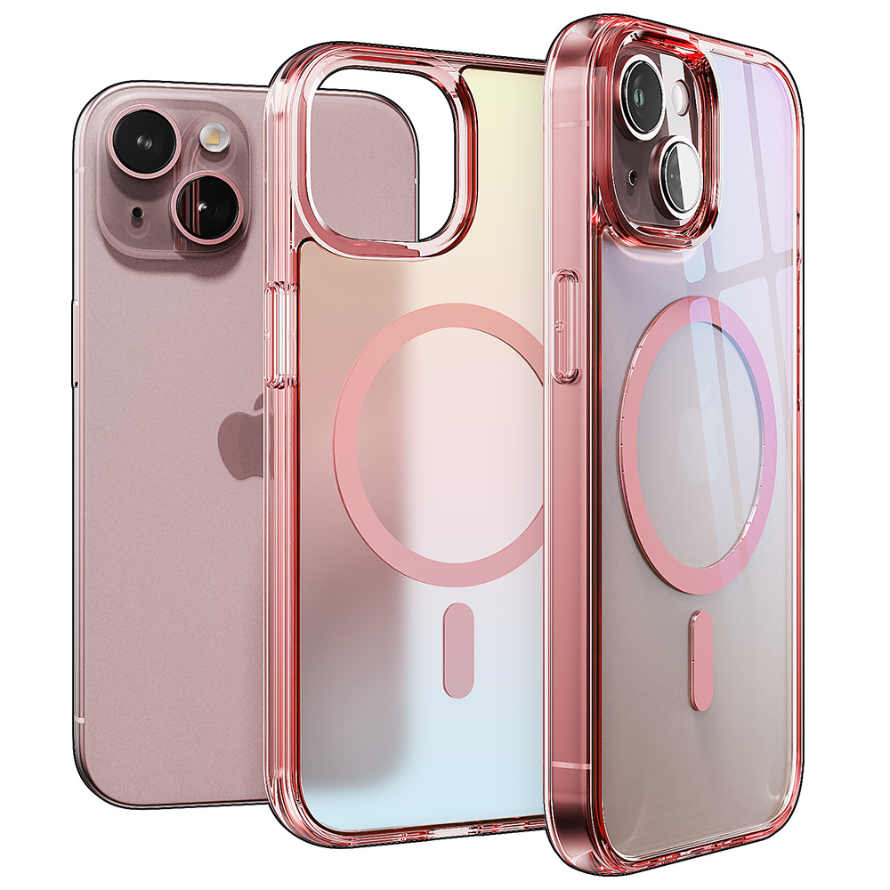 빅쏘 띠부띠부 컬러 범퍼 맥세이프 케이스 핑크, 아이폰13 미니