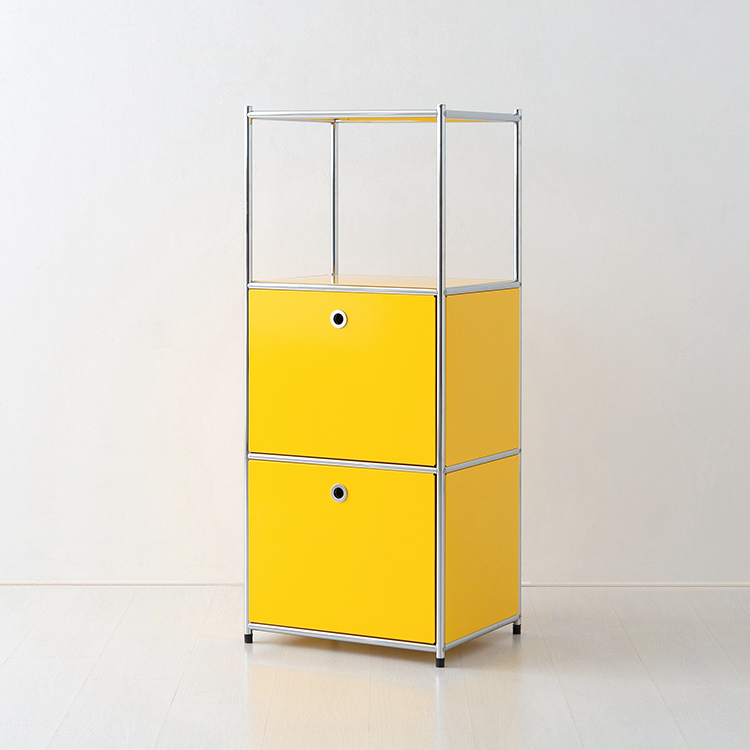 심플리 1x3 수납장 2문 BC603 500X400X1200MM, 3단, 소프트옐로우 8571.2437 - 상세 이미지 3
