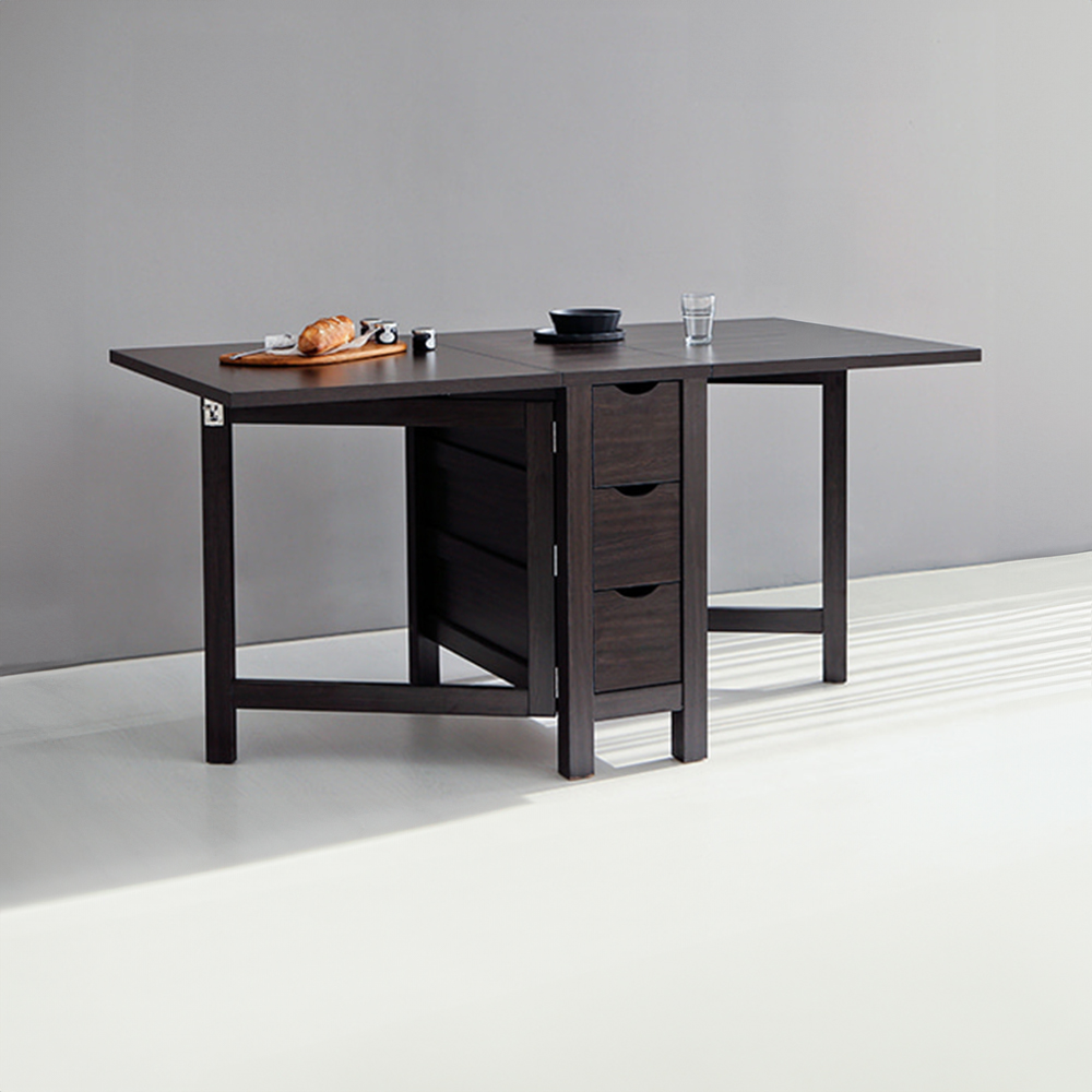 MITAL 접이식테이블 1500mm, 블랙브라운 6825.1774