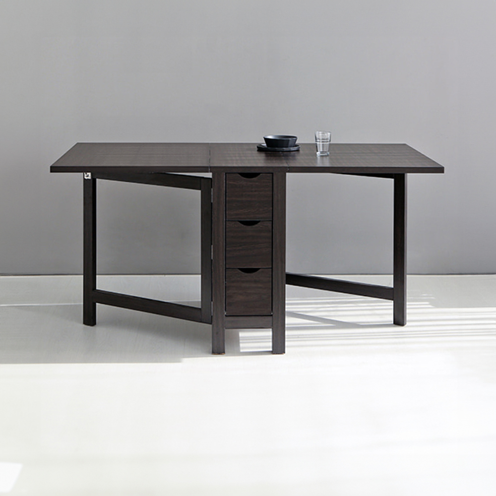 MITAL 접이식테이블 1500mm, 블랙브라운 6825.1774