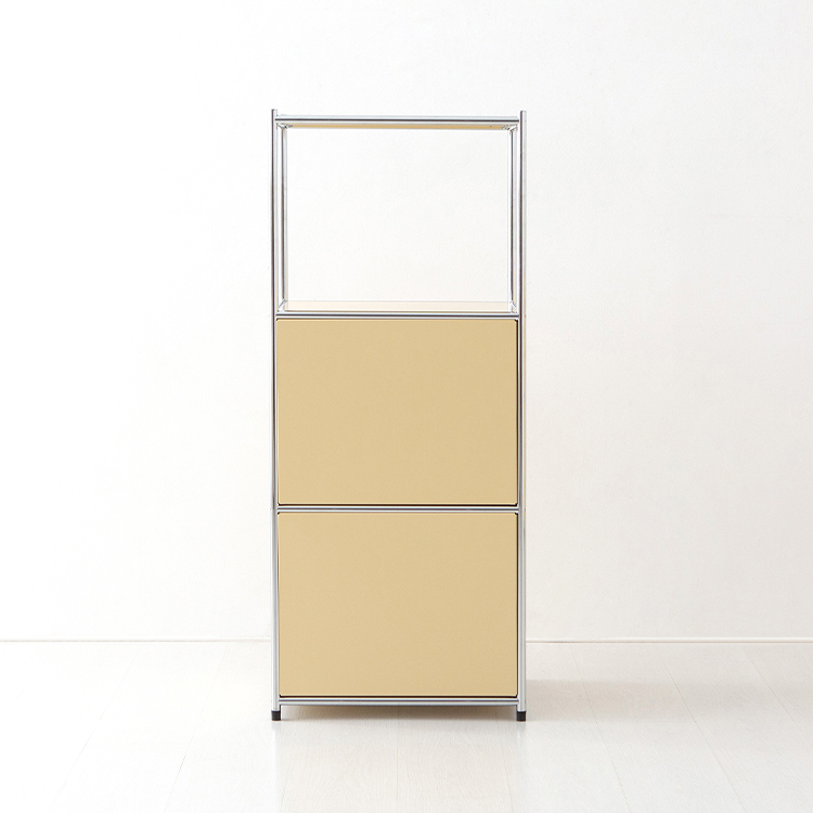 심플리 1x3 수납장 2문 BC603 500X400X1200MM, 3단, 솔리드베이지 8077.9751 - 상세 이미지 2