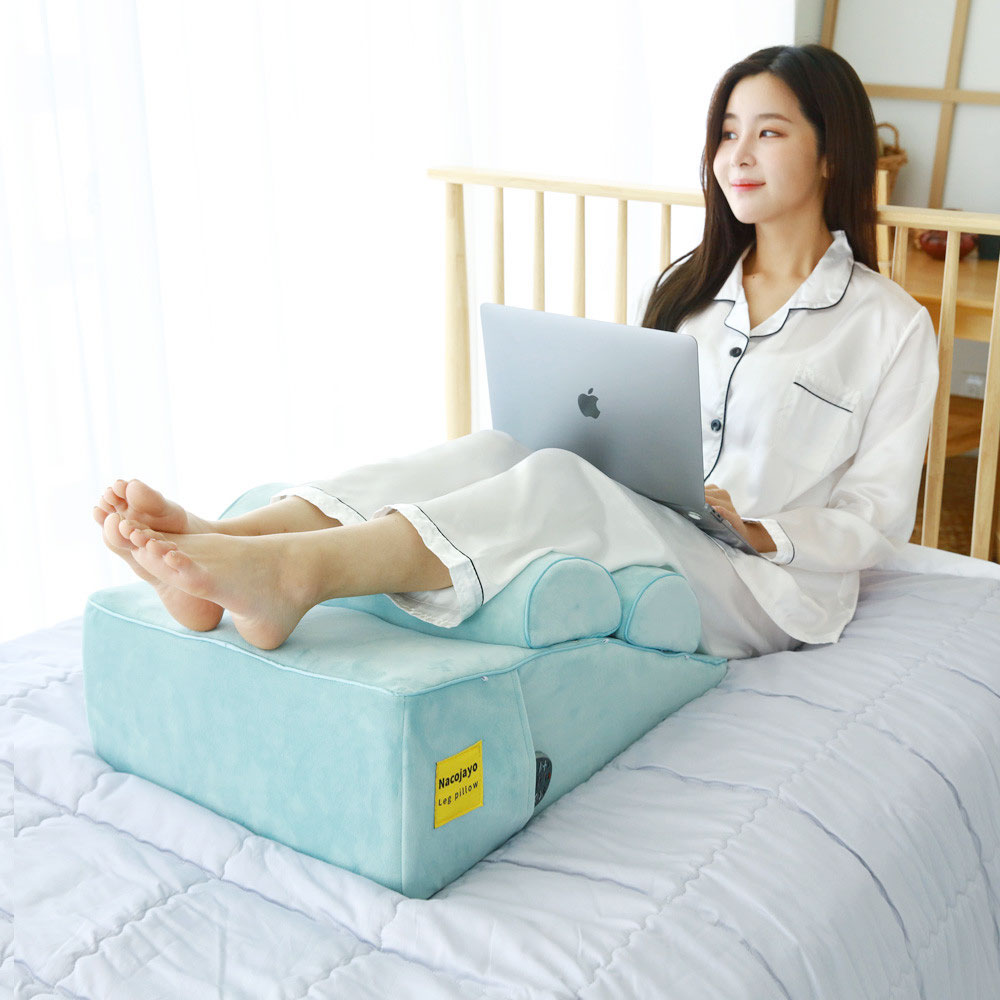 나코자요 높이조절 특허 5세대 다리 종아리 무릎 허리 발 베개 쿠션 블루, SV3 - 상세 이미지 3