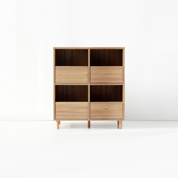 숄리드 수납장 4칸 CHM9380 800x400x925mm, 2단, 캄포어베니어 8964.5106 - 메인 이미지