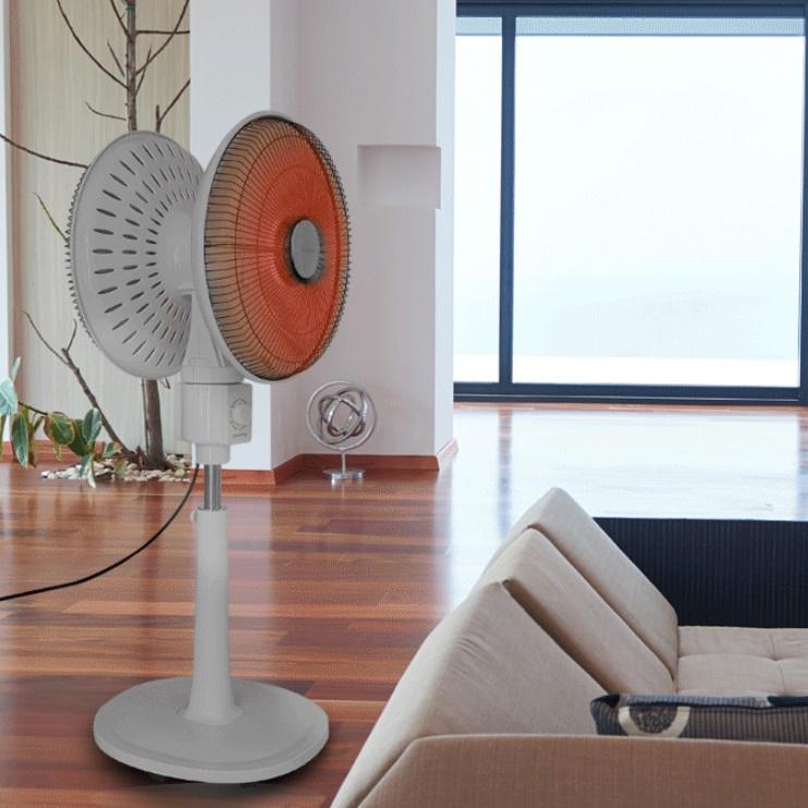 대형 선풍기히터 하이라이트 양면 전기난방기 사무실전기난로