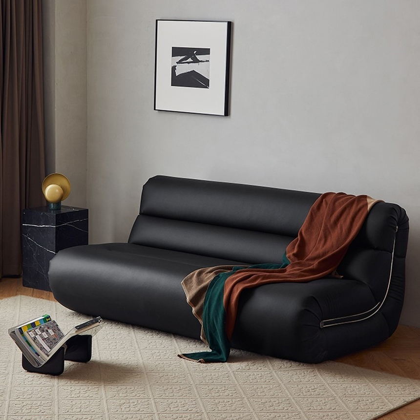 라면 흔들 스윙 라운지 실리콘 레더 소파 1인