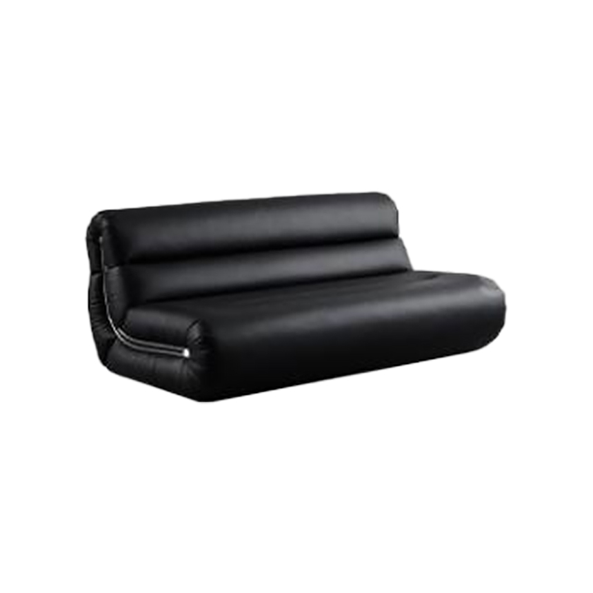 라면 흔들 스윙 라운지 실리콘 레더 소파 3인