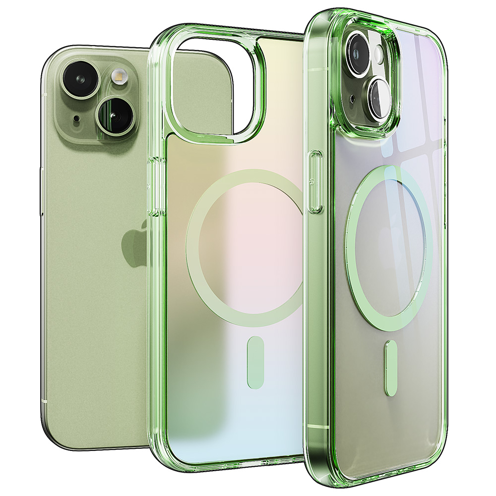 빅쏘 띠부띠부 컬러 범퍼 맥세이프 케이스 그린, 아이폰13 미니