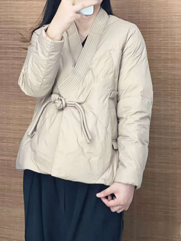 여성 누빔 저고리 개량한복 두루마기 패딩 마고자 B - 상품 이미지