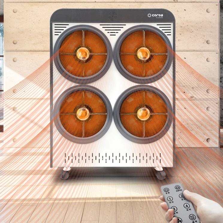 대형전기히터 4구 하이라이트 스탠드히터 공장전기난로