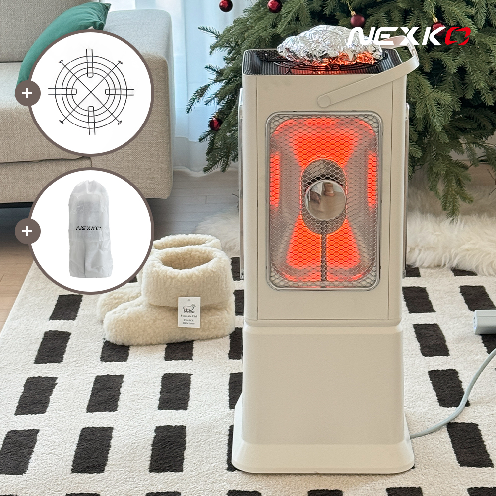 넥스코 오방난로 전기 히터 가정용 사무실 업소용 하이라이트 난방기 스토브 NKH-2800HL