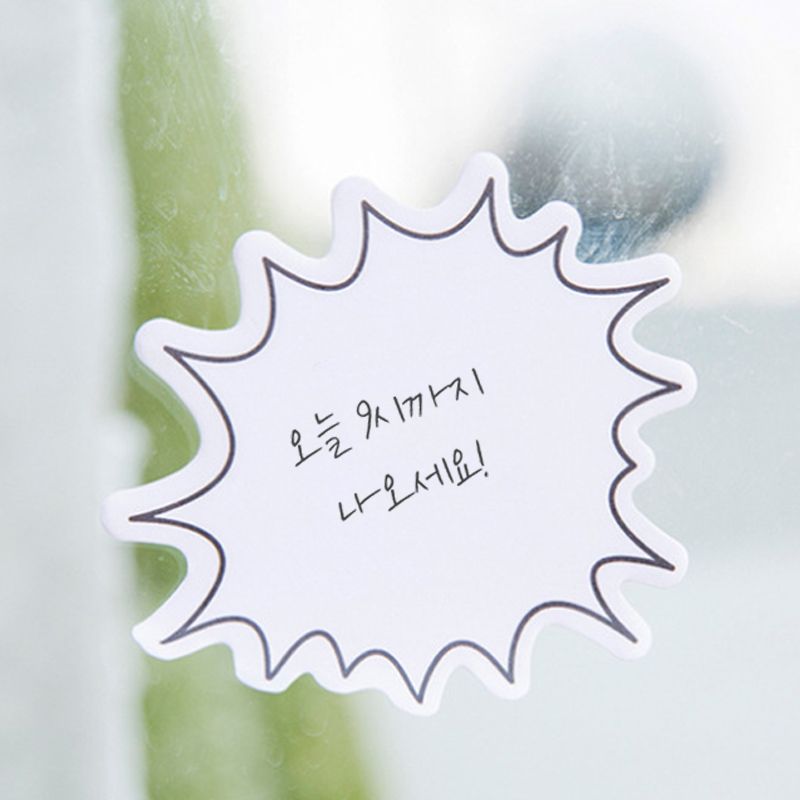 캐릭터 귀여운 말풍선 떡메 떡메모지 다꾸 다이어리 꾸미기 공부 노트 필기 연습장 패드 - 상세 이미지 4
