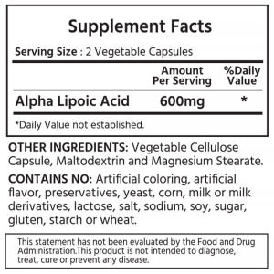 [미국배송] 마이라이프 내추럴스 알파 리포산 600mg 120캡슐, 1개 맛있게 먹은 솔직 후기 - 상품 이미지 3
