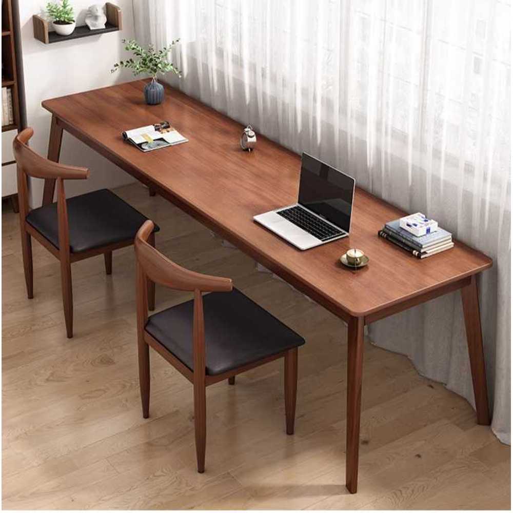 베란다테이블 사이드 원목 카페 슬림 틈새 창가 탁자 120x40 - 상품 이미지
