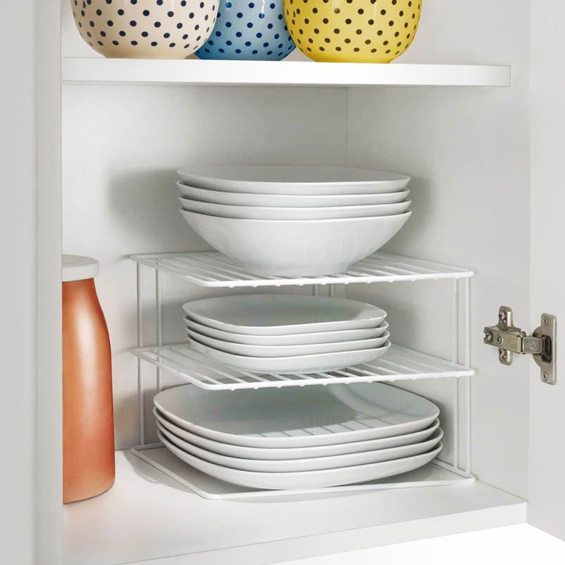 메탈텍스 실로스 화이트 코너 정리 선반 주방정리 주방수납