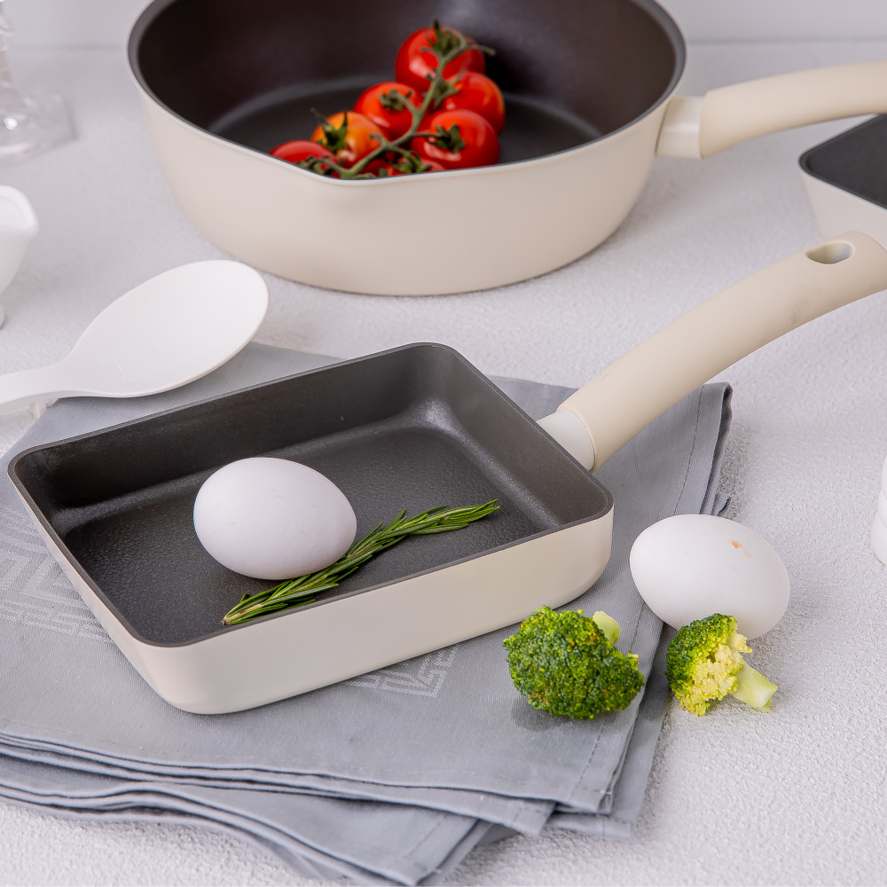 [99.89% 항균] 1+1 실바트 순수 IH 사각 후라이팬 18cm