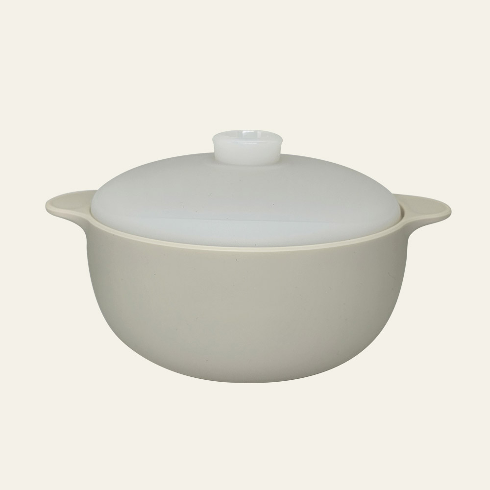 국산 실리콘 냄비 전자레인지 라면용기 그릇 계란찜 용기 찜기 1300ml - 상세 이미지 2