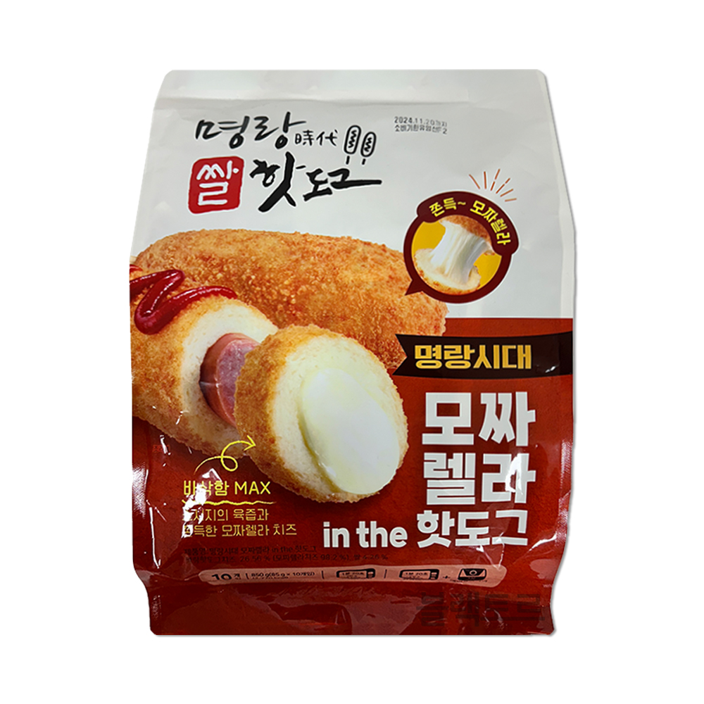 명랑 모짜렐라 쌀 핫도그 85g X 10개 아이들간식 코스트코 명랑핫도그 분식 : 프레시코스트코