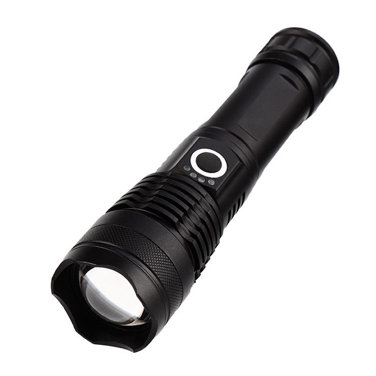 LED 충전식 손전등 휴대용 알루미늄 합금 줌 USB 충전 비상용 P50 LED손전등 - 상세 이미지 3