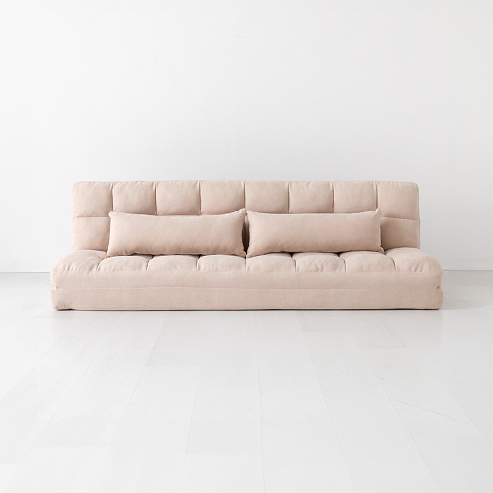 앰보 4인 좌식 소파베드 베이지