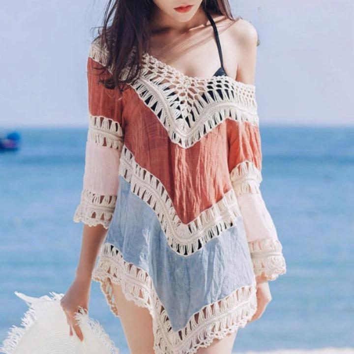 수영복 위에 걸치는 비키니 원피스 수영복 위에 입는 옷