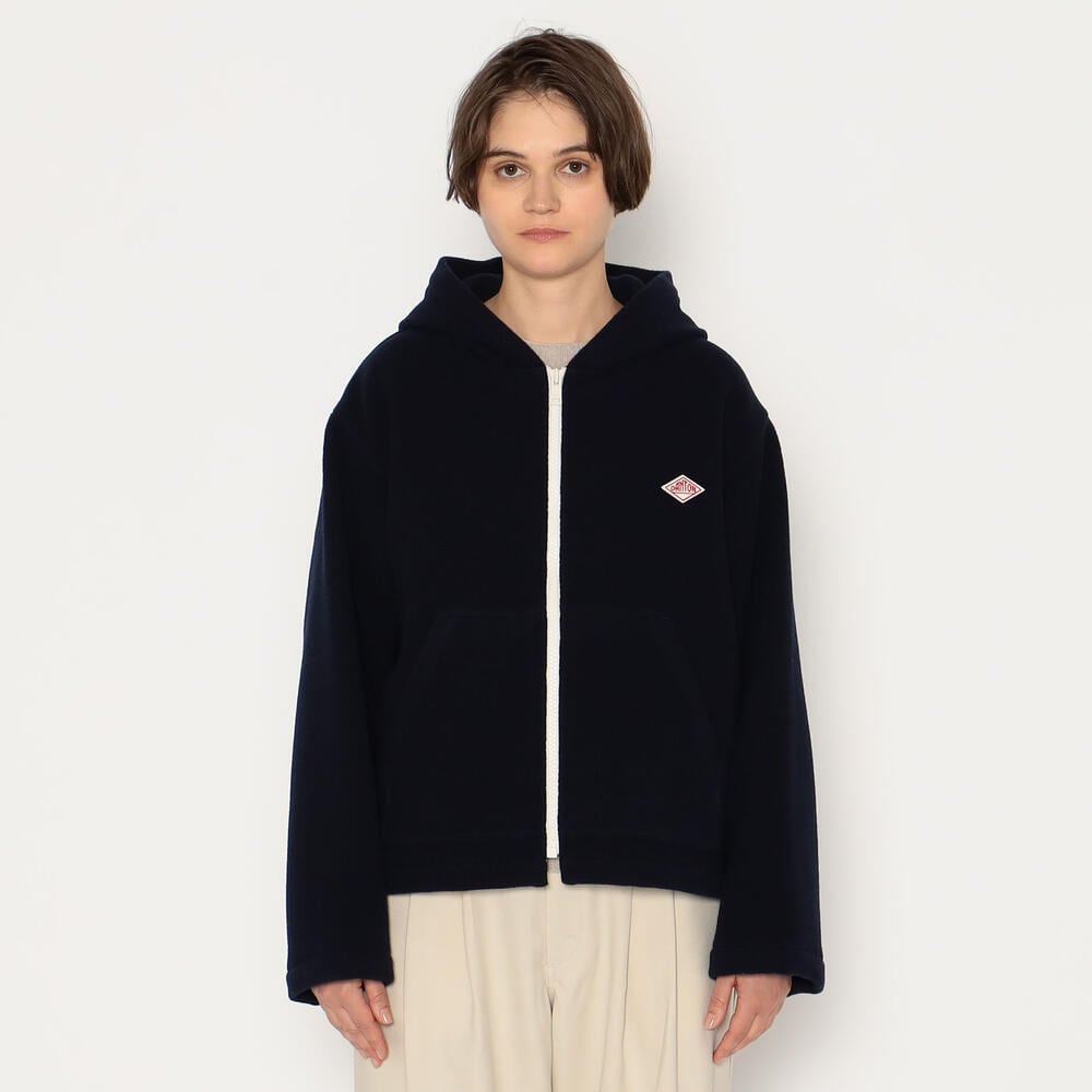 단톤 후드 자켓 WOOL LIGHT PILE HOODED 가을 겨울 여자 여성 후드 재킷 DNB242L101-0031 - 상세 이미지 5